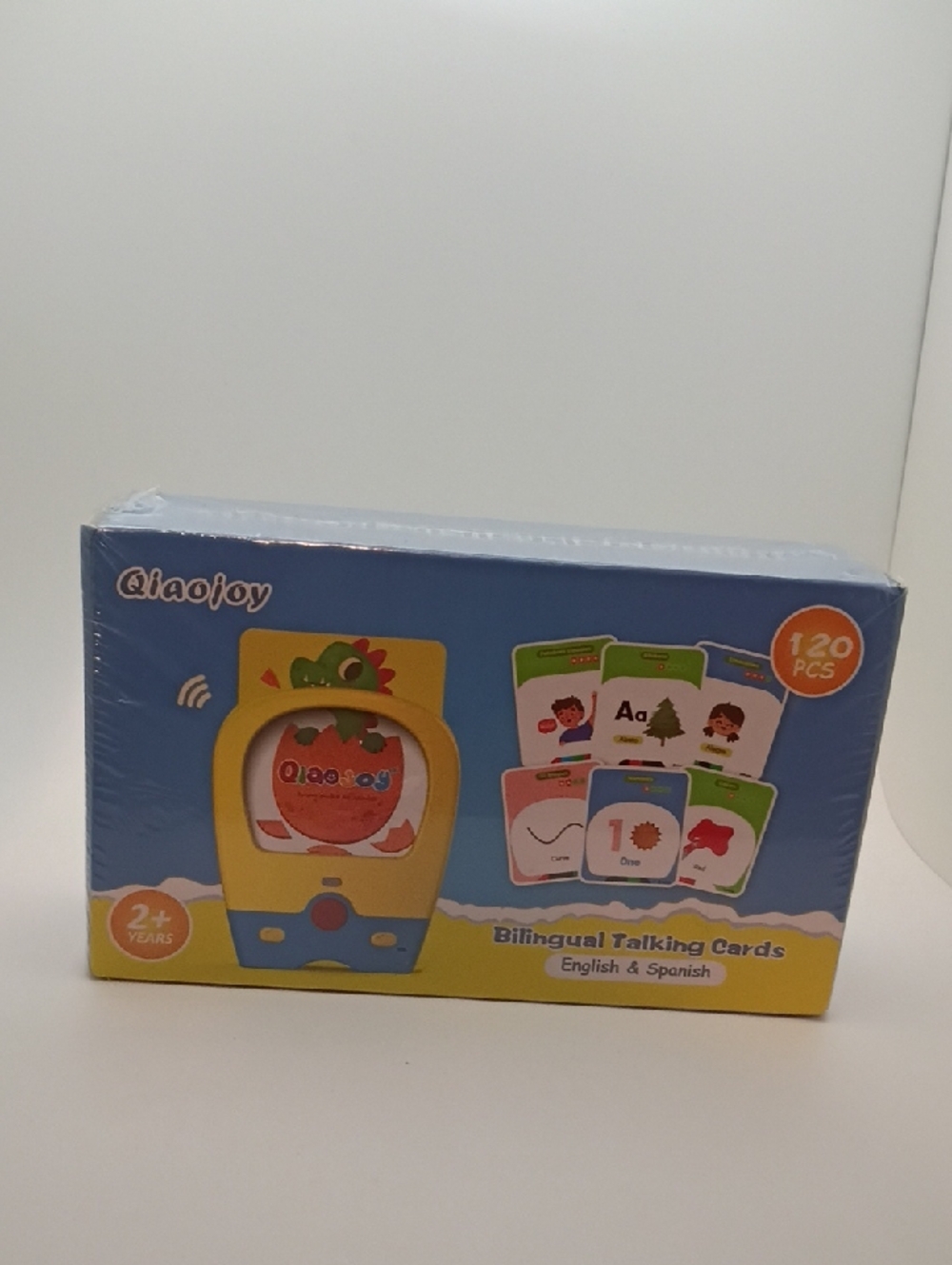Qiaojoy 2+ Year Olds Bilingual 120 Piece English/Spanish Talking Cards Sealed!